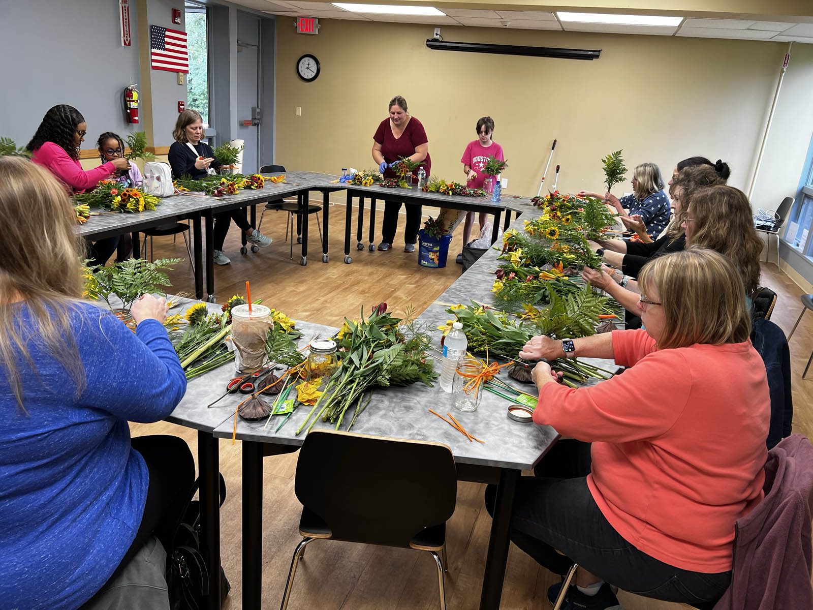 Fall Vase Arrangement Class