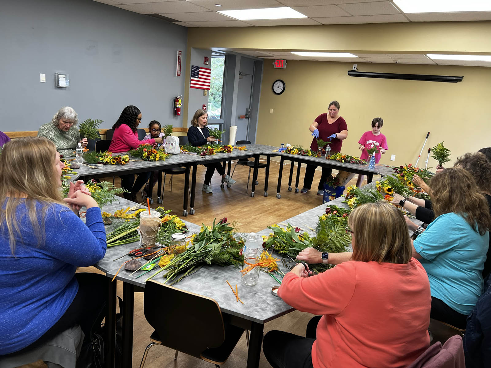 Fall Vase Arrangement Class