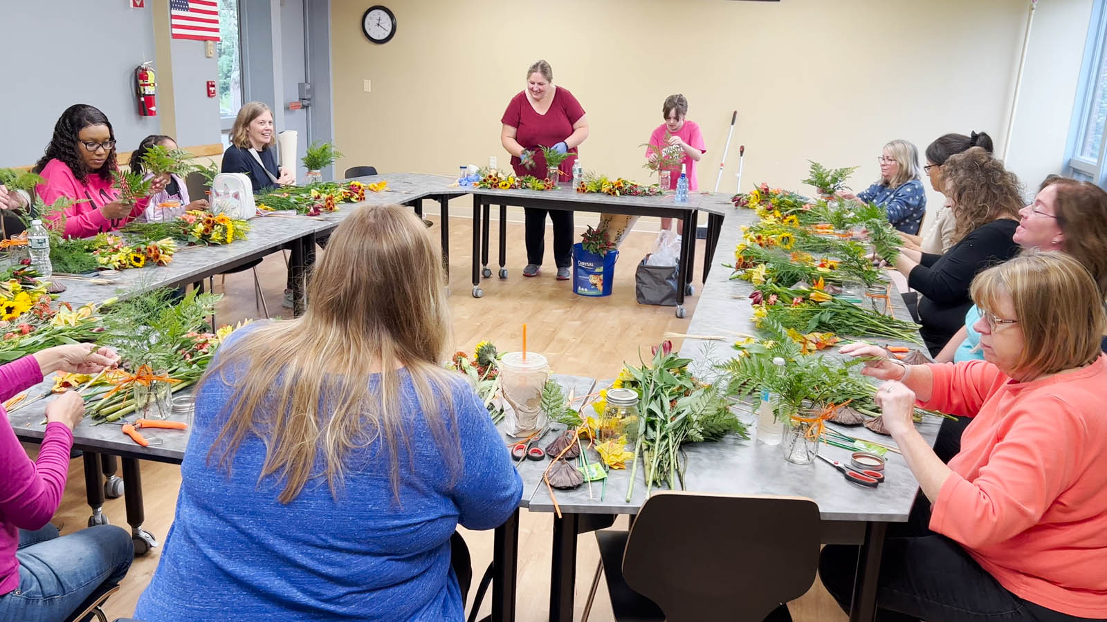 Fall Vase Arrangement Class