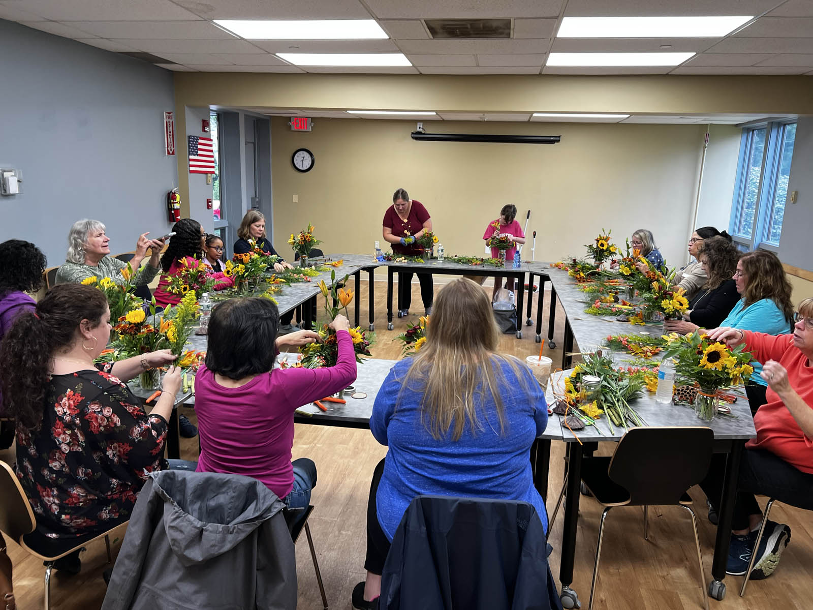 Fall Vase Arrangement Class