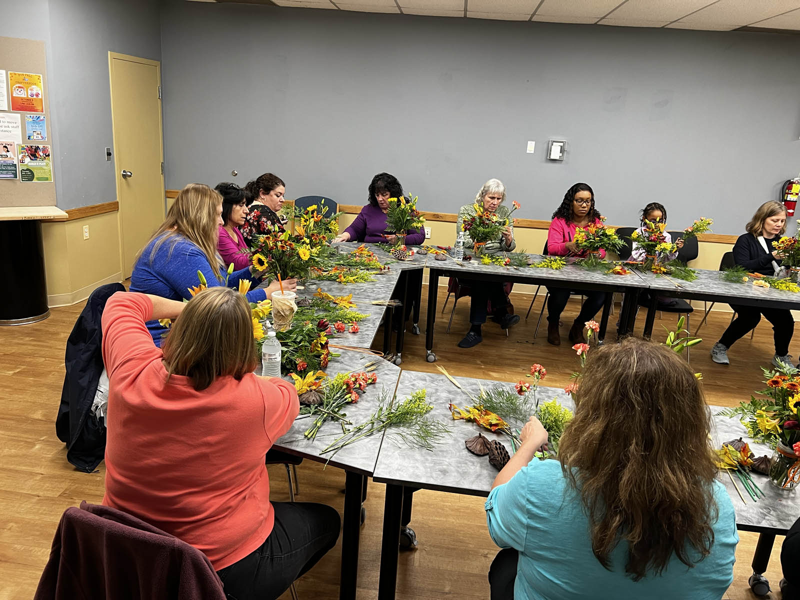 Fall Vase Arrangement Class