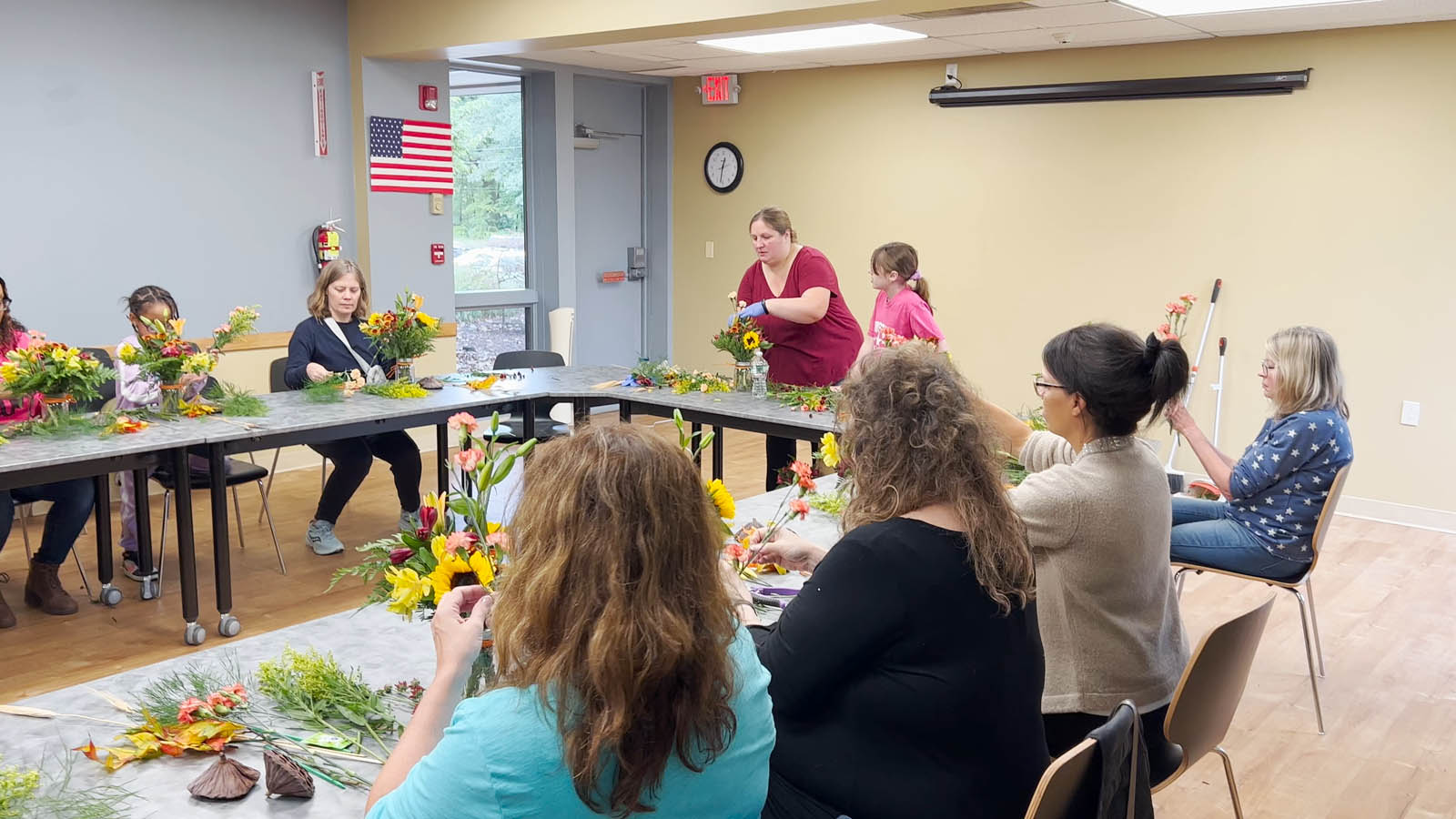 Fall Vase Arrangement Class