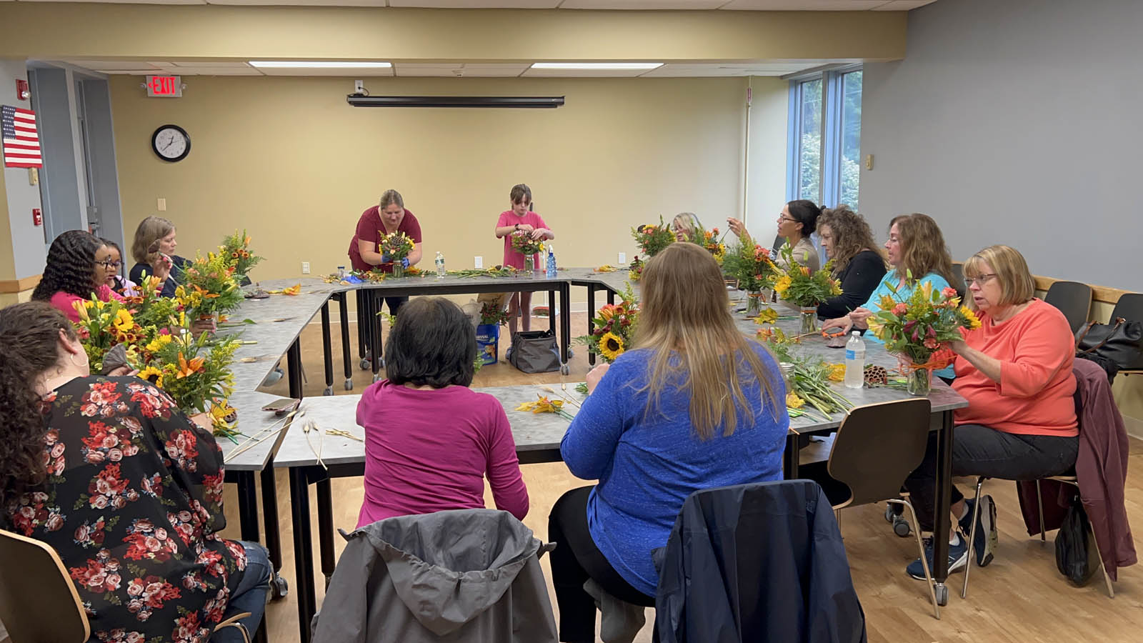 Fall Vase Arrangement Class