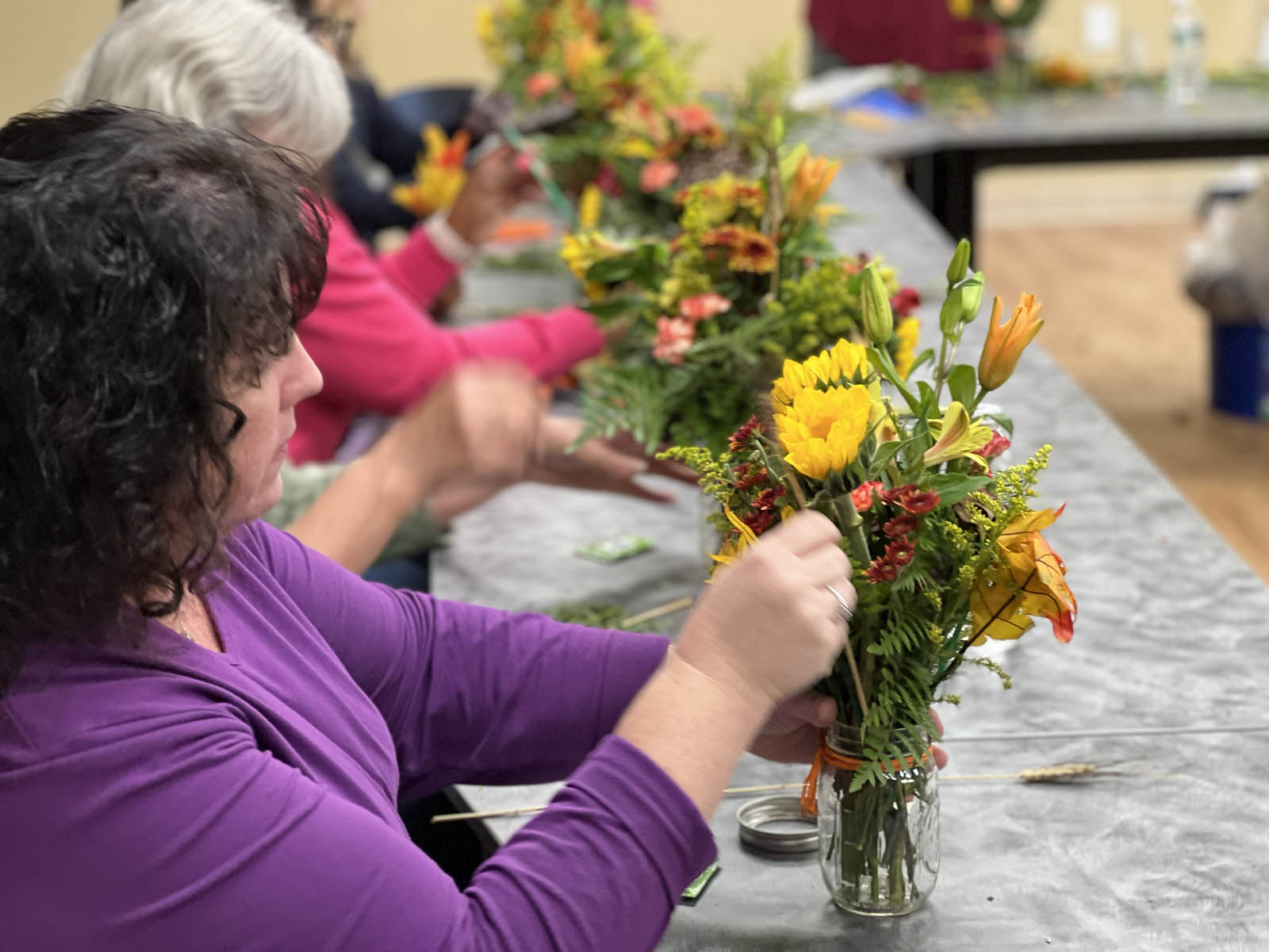 Fall Vase Arrangement Class