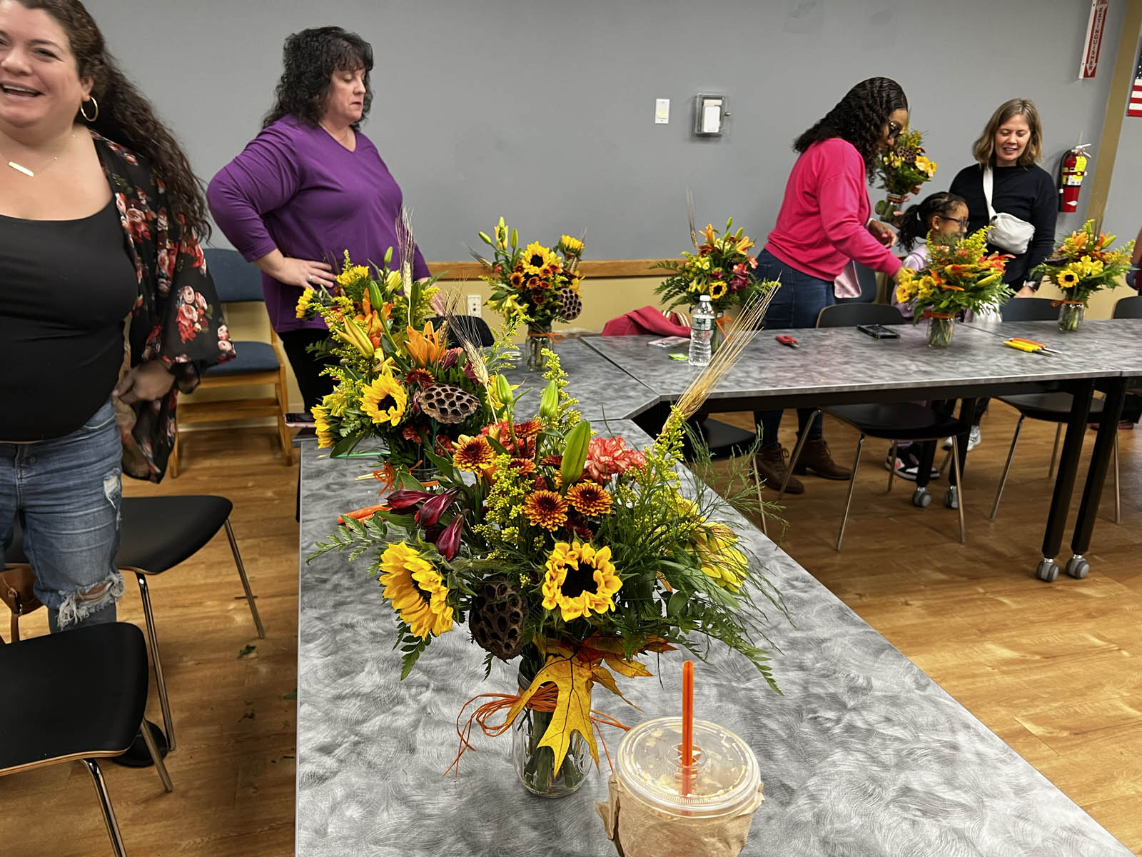 Fall Vase Arrangement Class